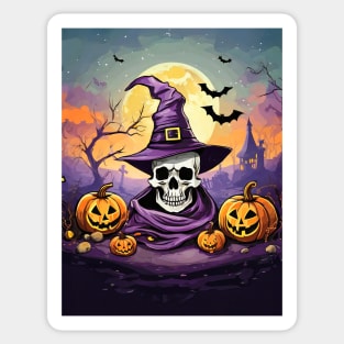 Halloween Scene Sticker